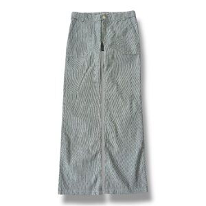 Bonpoint | Grey/Blue Railroad Stripe Flared Trousers (12 yrs) 🍒